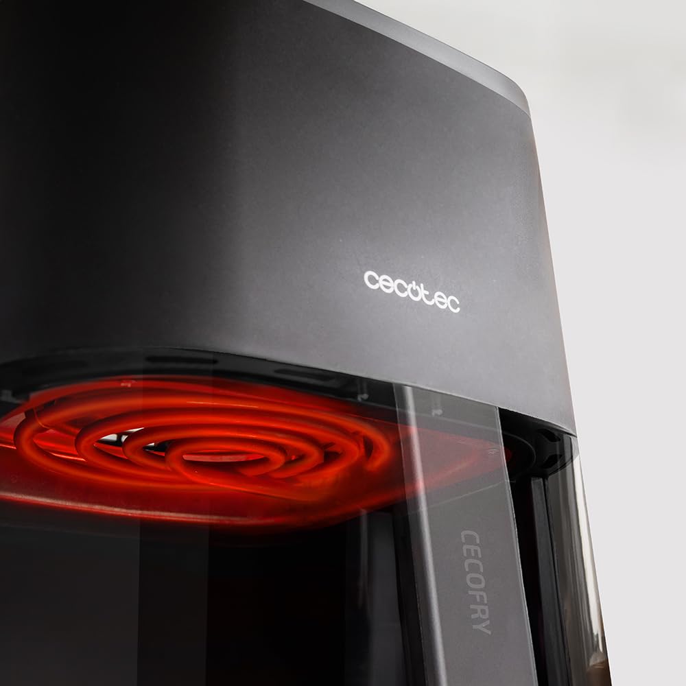 Cecotec Freidora de Aire sin Aceite de 10 L Air Fryer Cecofry Full Inox 5500 Pro con Accesorios. 1700 W, Dietética y Digital, Táctil, Acabados en Acero Inox, 8 Modos, Pack de Accesorios