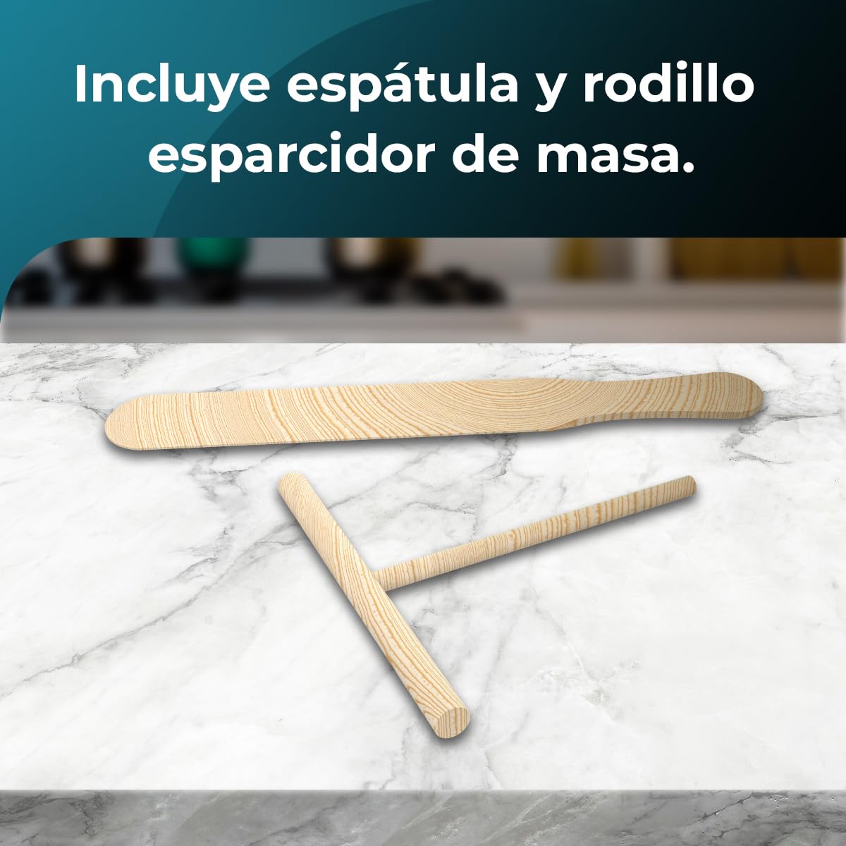 Cecotec Crepera Eléctrica Fun Creepy. Potencia 1200W, Revestimiento Antiadherente, Rodillo espaciador y Espátula, Potencia regulable, Indicador Luminoso, 30,5cm Diámetro