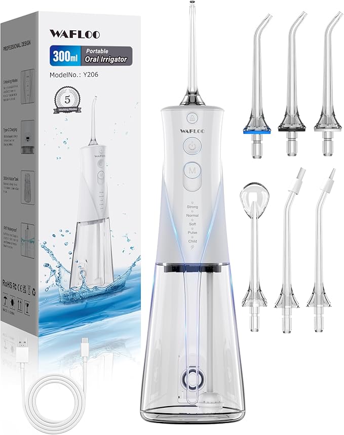 Cepillo Eléctrico Limpiador - Irrigador Dental Recargable