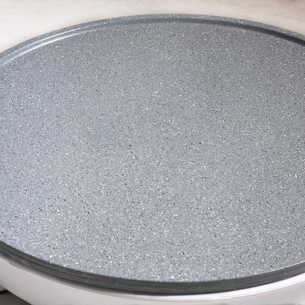 Cecotec Crepera Eléctrica Fun Creepy. Potencia 1200W, Revestimiento Antiadherente, Rodillo espaciador y Espátula, Potencia regulable, Indicador Luminoso, 30,5cm Diámetro