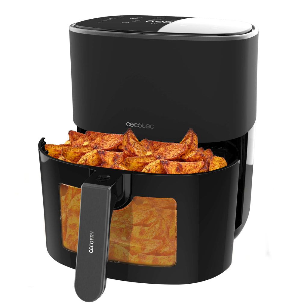 Cecotec Freidora de Aire sin Aceite de 10 L Air Fryer Cecofry Full Inox 5500 Pro con Accesorios. 1700 W, Dietética y Digital, Táctil, Acabados en Acero Inox, 8 Modos, Pack de Accesorios